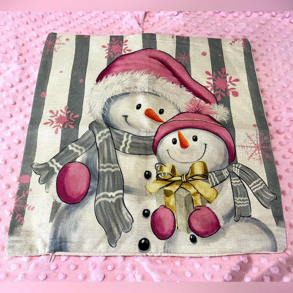🔆Snowman Accent Pillow Cover